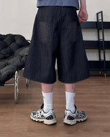 Haven Check Pocket Bermuda Denim Pants