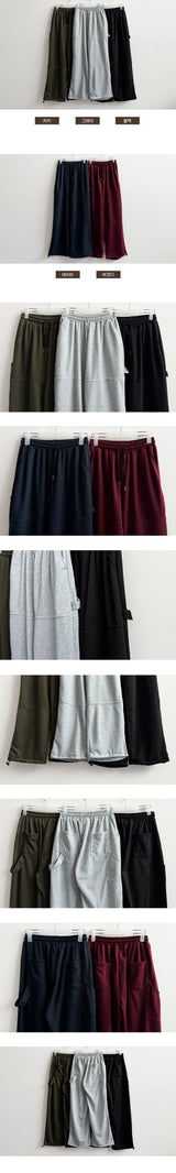 WINNER banding carfender pocket incision wide pants