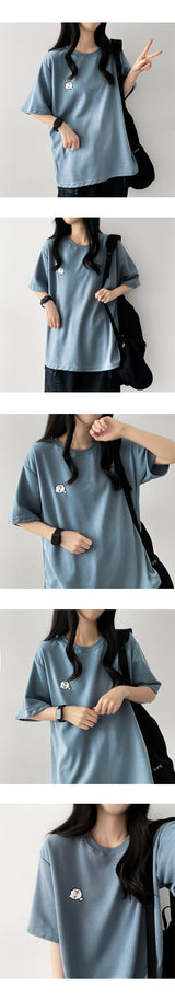 DYONG's embroidered short-sleeved T-shirt