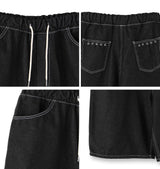 Beane Eyelet Bermuda Denim Pants