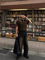 Frix snap western short-sleeved shirt