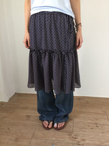 Glass Dot Frill Skirt (2color)