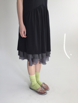Merci Chiffon Midi Skirt (4color) 