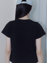 ヒドゥンプリントレギュラーTシャツ (ブラック)