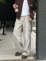 LMN Mille Curved Cargo Wide Pants (5 colors)