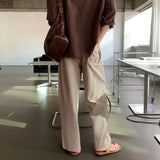 LMN Nomace Cotton Coolinen Banding Wide Pants (6 colors)