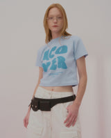 ポインテージロゴクロップTシャツ-SKY BLUE