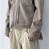 Double Pocket Metal Button  Jacket