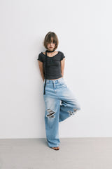 lace sc t (dark grey)