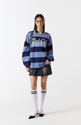 Youth-Club-Sporty-Stripe-Rugby-T-shirt - 2COLOR