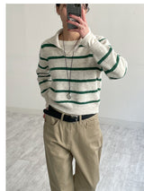 Open Stripe Crop Knit