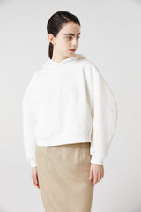 balloon crop hoodie_white