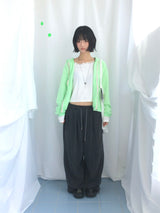 フェミニンフラットネックロングTシャツ