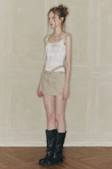 CORSET PANEL TOP white