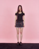 ローズホルターブラウス[BLACK]