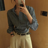 [MADE] Pippi, a slim checkered shirt blouse
