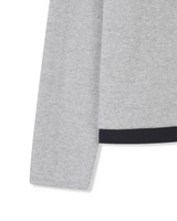 [Unisex] クロップレイヤードラウンドニット(3color)
