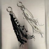 Boucle Mix Long Tassel Keychain