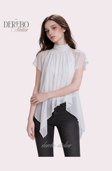 Lumi Chiffon Ivory Blouse