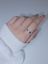 925silver バンドノットシルバーリング