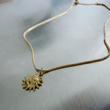 Sun Emblem Pendant Necklace