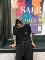 No.06 HIC made thin check scarf
