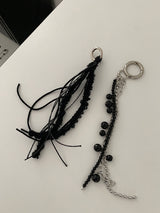Boucle Mix Long Tassel Keychain