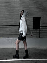 [unisex] サマークールシースルーフードジップアップ (2color)