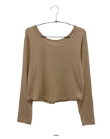 フェナルーズフィットウールUネック長袖Tシャツ（3c）