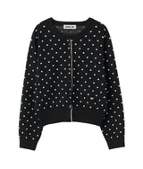 【即日発送】semi loose fit dot cardigan