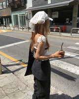 ピンタックスカートパンツ