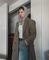 Oti Rivet Brushed Hood Zip Up