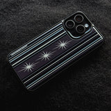 D.O.S ストライプフォンケース(Obsidian Gray Purple)