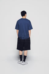 24FW コネクトロゴベーシック半袖Tシャツ ネイビー