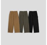 LMN True Carpenter Patch Wide Cotton Pants (3 colors)