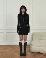 Jelly Button Asymmetric Ruched Top