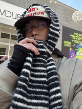 No.1489 stripe wool muffler (5color)