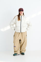 LIGHT UP HOODED PADDING JUMPER IVORY