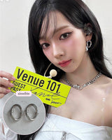 [Aespa Winter, Karina Piercing] Knotted Oval Ring Piercing - Silver Color