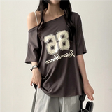 Deronspan Unbal Shoulder Boxy Fit Short Sleeve Tee