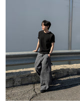 モーフワッフルラグランショートスリーブTシャツ