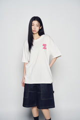 25SS ALIEN UNIVERSE SHORT SLEEVE T-SHIRT CREAM
