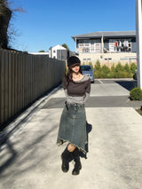 ドレープドレイヤードTシャツ (2c)