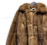 Regina cut half fur coat