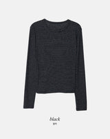 DN Border Round Slim Warm T-shirt (5color)