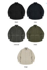  Square Pocket Overfit Corduroy Shirt