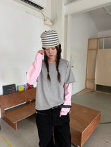 coloration cutout layered T