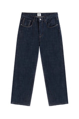 Washed Straight Leg Raw Jeans
