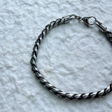 Oxidized Twist Chain Bracelet