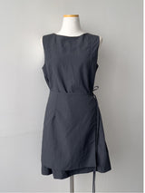 Joanne Nylon Sleeveless Wrap One Piece